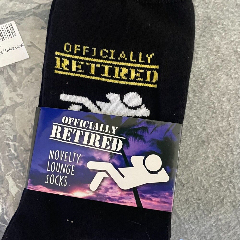 Officially Retired Novelty Lounge Socks Do Not Disturb Gift New